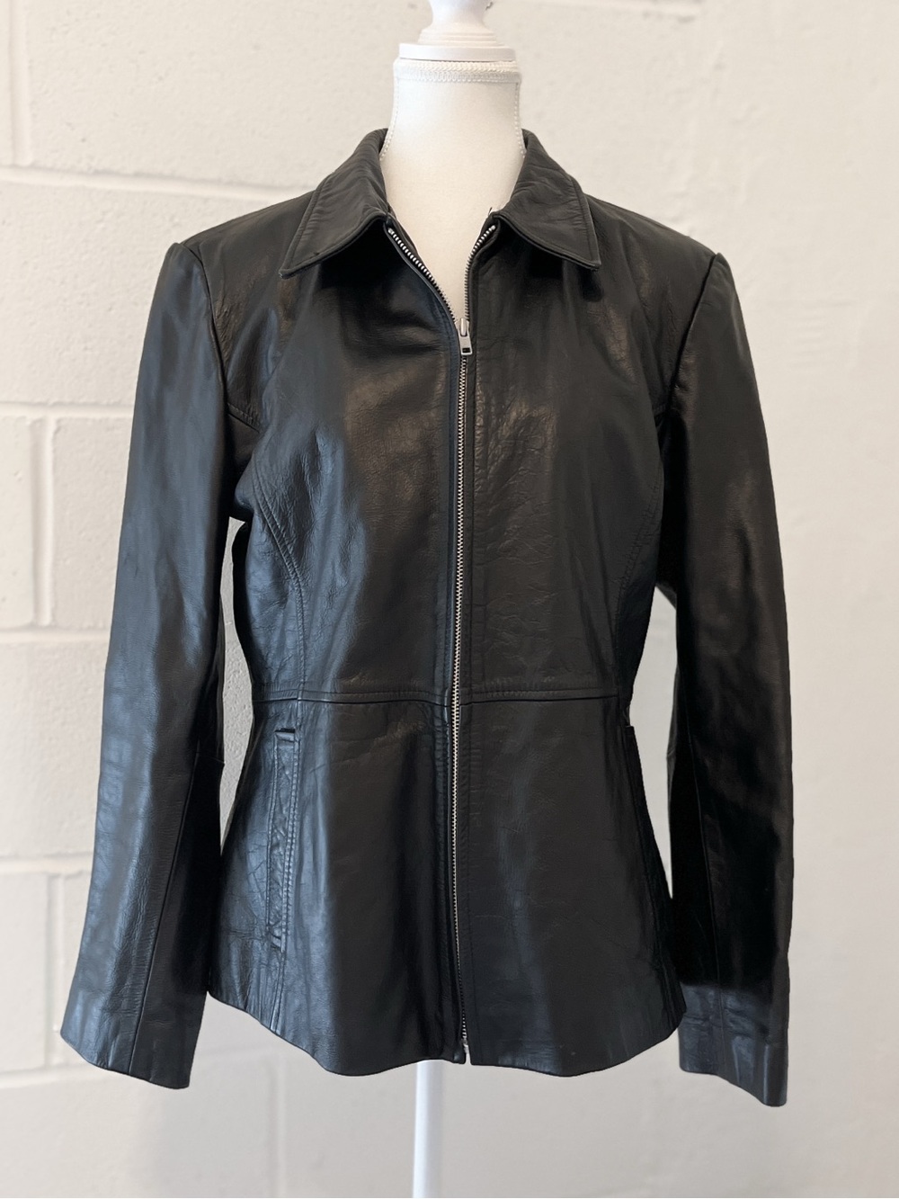 Vintage Wilson’s Leather Black Leather Jacket Size Large